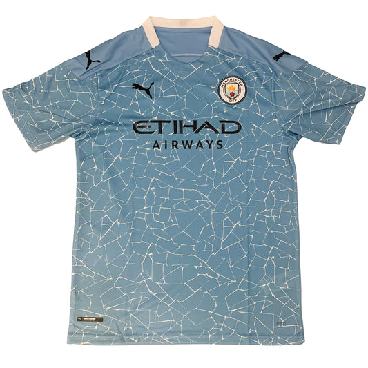 Sergio Agüero Manchester City Signed Home Jersey (2020-2021)