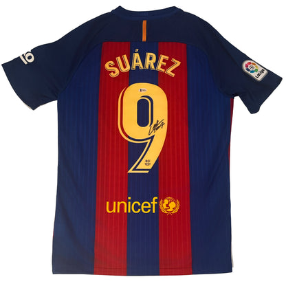 Luis Suárez Barcelona Signed Home Jersey (2016-2017)