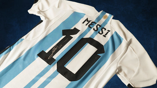 Lionel Messi Argentina Signed Home Jersey